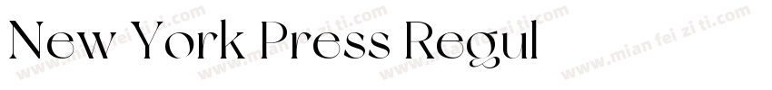 New York Press Regul字体转换